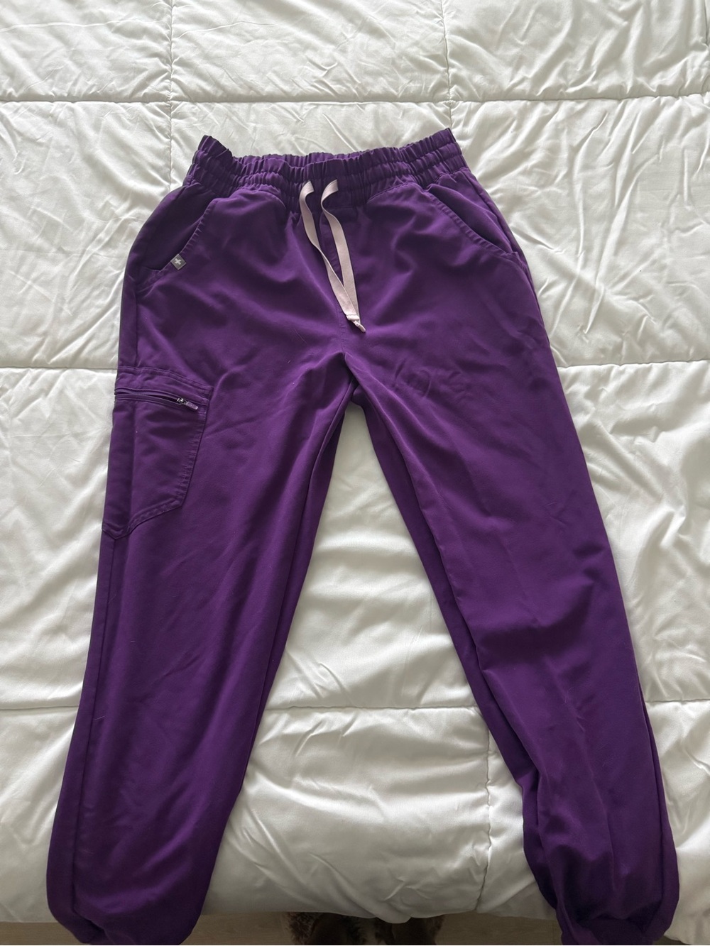 Figs Purple Drawstring Jogger Pants
